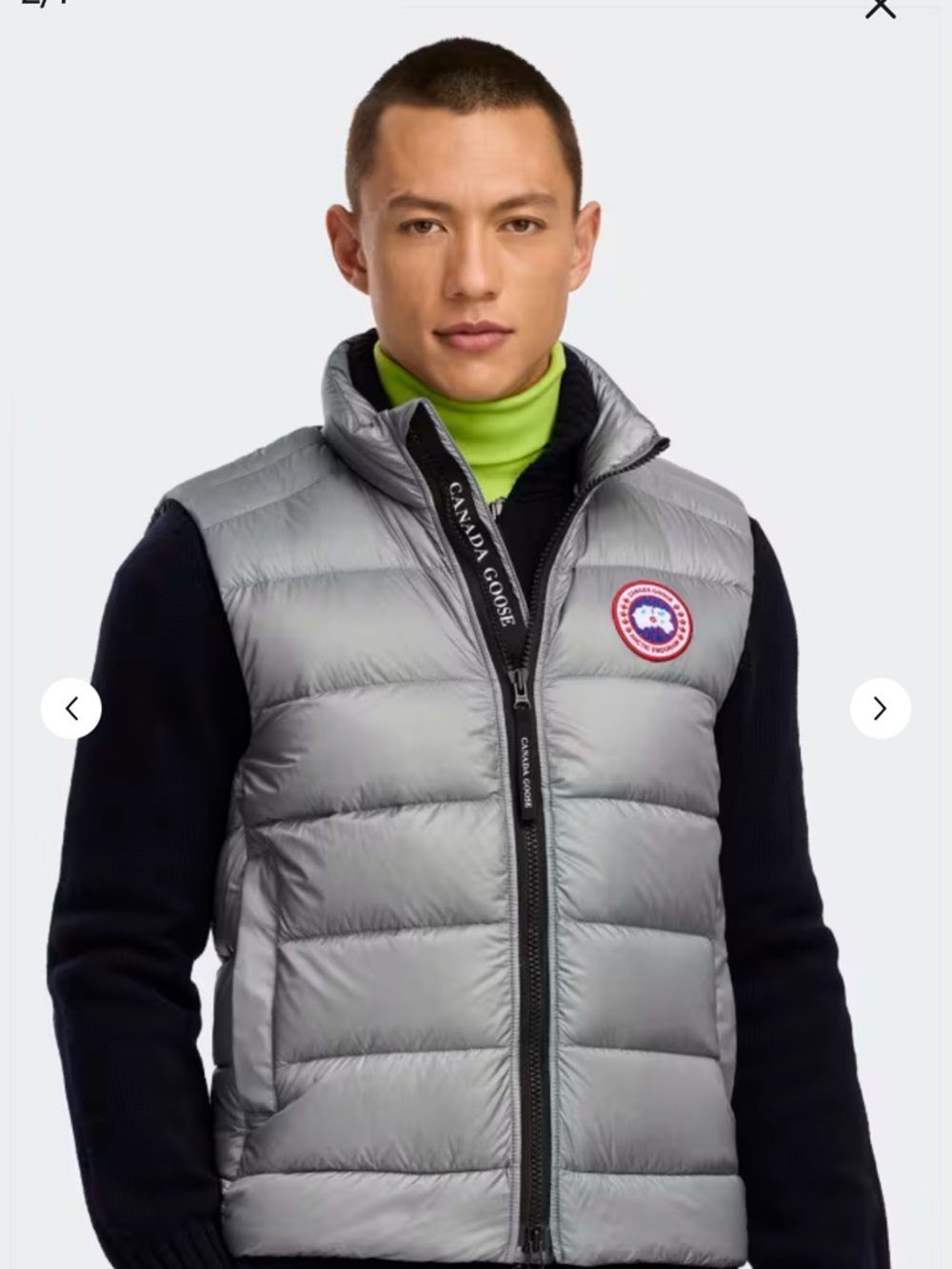 Canada Goose crofton boulder grey vest. NWT - Picture 2 of 6